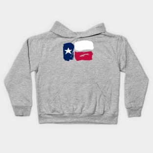 Texas Flag - Pencil Strokes Kids Hoodie